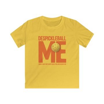 Kid's T-SHIRT, DesPICKLEBALL ME Softstyle Tee, Printed - Image 3
