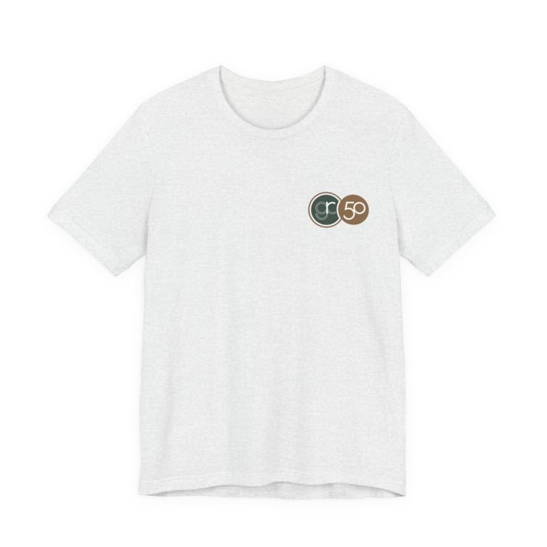 GRC Chest-pocket 50th Anniversary Logo T-Shirt, Unisex Bella+Canvas